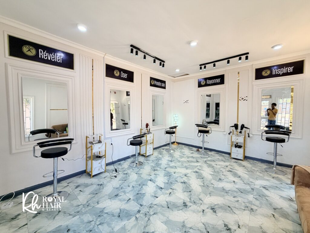 Royal Hair & Beauty - Salon de coiffure moderne au Golf Plateau - Salon de coiffure à Lubumbashi