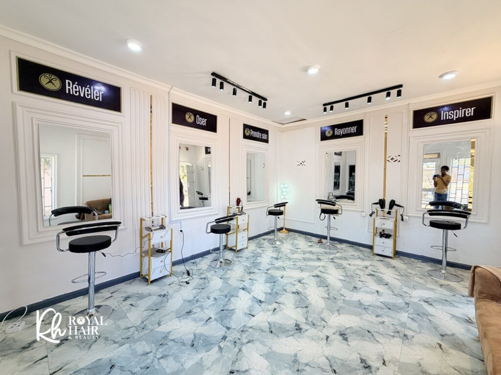 Royal Hair & Beauty - Salon de coiffure moderne au Golf Plateau - Salon de coiffure à Lubumbashi